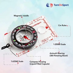 Handheld Compass with Liquid-Filled Needle – Navigate with Confidence