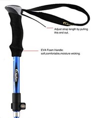Aluminum Collapsible Ultralight Travel Trekking Hiking Pole for Men and Women…