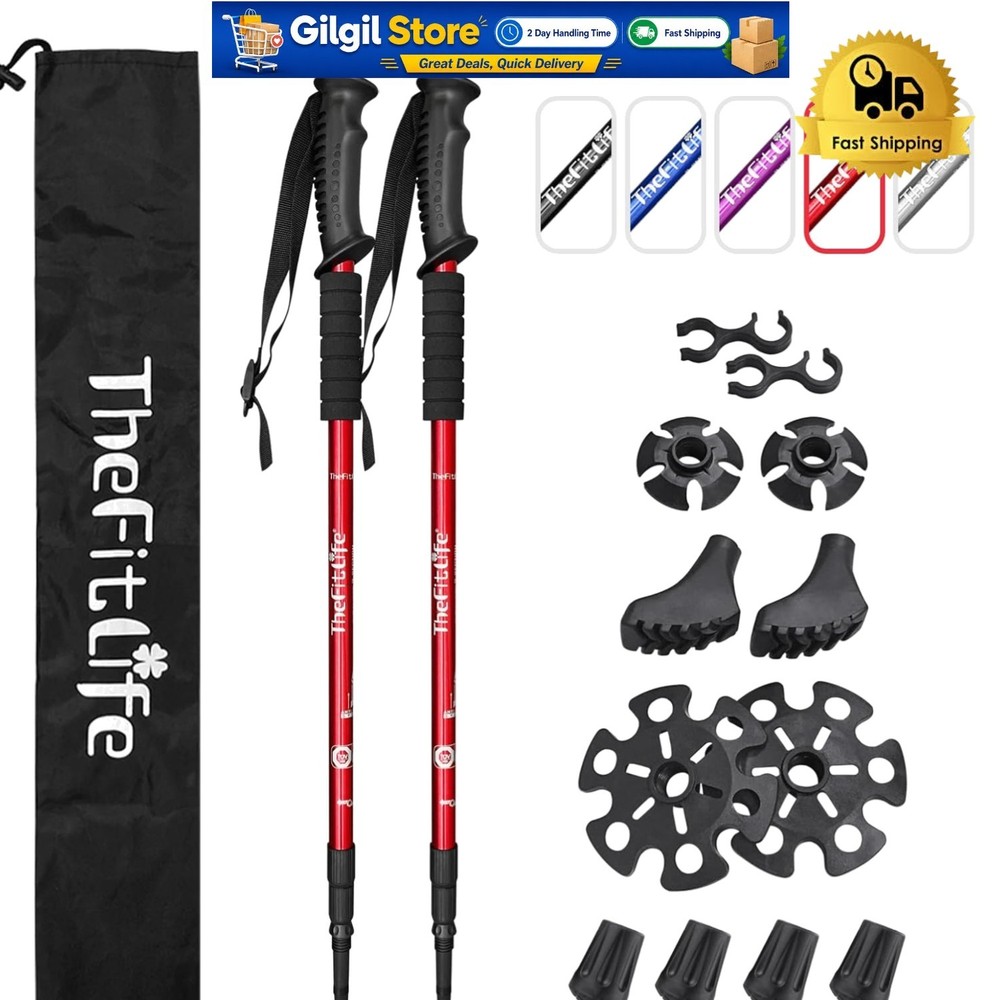Telescopic Nordic Walking Poles – Lightweight, Collapsible, and Ergonomic Design
