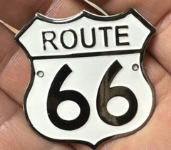 Historic Route 66 Hiking Staff Stick Medallion NEW
