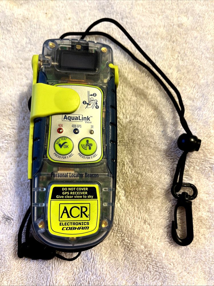 ACR GPS AQUALINK PLB-350C Personal Locator Pocket Size Rescue Beacon Model 2884
