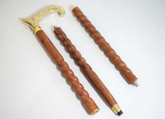 “Premium Solid Wood Walking Stick with Ergonomic Handle, Perfect for Daily Use.