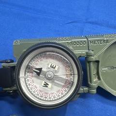 USGI Cammenga Model 3H Lensatic Magnetic Military Compass And OD Case