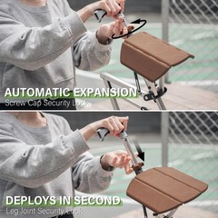 Ta-Da Chair, Portable Trekking Hiking Pole, Folding Walking Stick with Seat, …