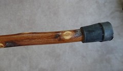Whistle Creek Hickory Hiking Staff with Compass 54″