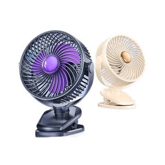 LED Display Fan 360?? Rotation Fan Ideal For Work Desk Clear Battery Indicator