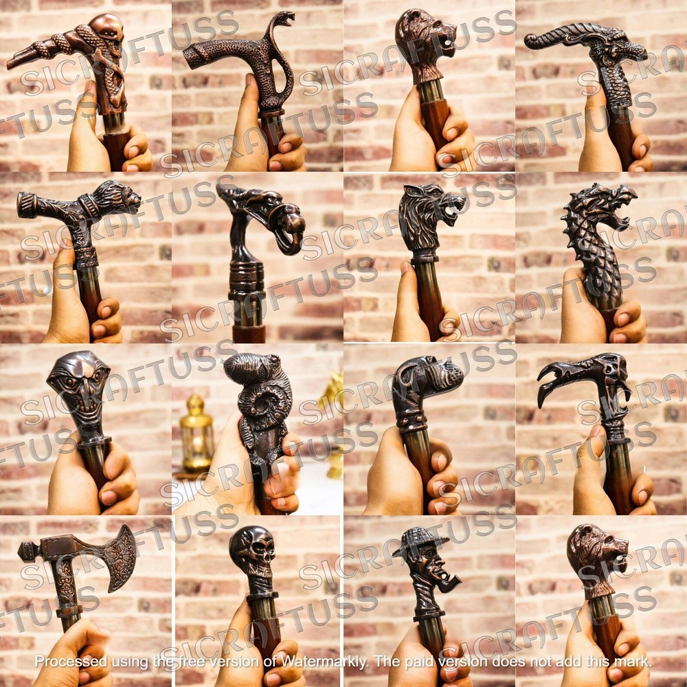 Choose Your Walking Stick With Diffrent Handles – Foldable Wooden Walking Stick