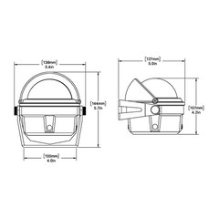Ritchie B-80 Voyager Compass – Bracket Mount – Black B-80 UPC 010342140104