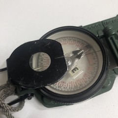 US MILITARY 1989 COMPASS MAGNETIC NSN 6605-01-196-6971 SandY-183 W/CORD