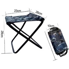 Foldable Lightweight Fishing Stool Compact Outdoor Camping Stool with Bag