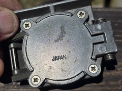 Aluminum Folding Compass Made in Japan Green 1:25000 meters