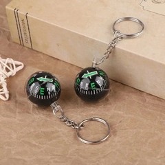 Portable Mini Keychain Compass Outdoor Navigation Tool for Hiking Camping Travel