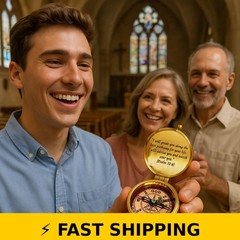 God’s Path Compass Gift for Men & Boys – Inspirational