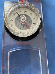 NEW VINTAGE Ruler COMPASS SUN WATCH /magnifying Glass NICE LOOK