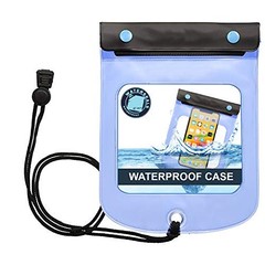 Triple Seal Waterproof Pouch + Dry Bag for Cell Phone or Tablet, Great for