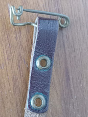 Vtg Taylor Instruments Compass Black Case Leather Lanyard Brass Pin Asheville NC