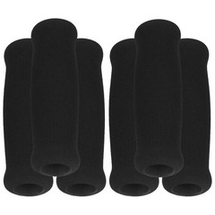6Pcs Black Ergonomic Cane Handle Grip Replacement for Daily Use Crutch Handles