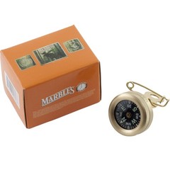 Marbles Brass Pin On Compass Hunting 1″ Diameter Waterproof MR1141
