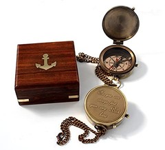 Camping Compass Engraved with “So You Can Always Find Your Way Back Home”,