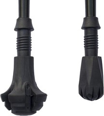 Shock-Absorbing Rubber Pole Tips – Universal Fit for Trekking and Hiking Poles