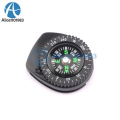 2PCS Mini Clear Liquid-filled Compass w/ Clip Outdoor Molle Backpack Pouches AL