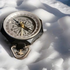 VINTAGE TAYLOR LEEDAWL BLACK COMPASS No. 2920 WITH BOX AND INSTRUCTIONS 1950