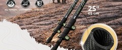 Trekology 3K Carbon Fiber Trekking Poles (210g) – Pair of Ultralight Hiking