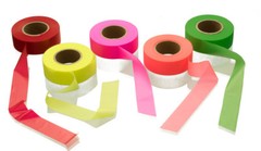 5 Pack High Visibility Neon Camping Hunting Hiking Marking Ribbon Rolls Survival