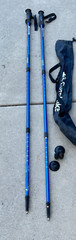 Set of Eurokike Expedition Antishock Twistlock Trekking poles 105-135CM .. 18A