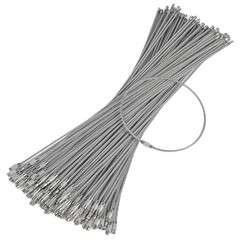Pawfly 10 Inch Wire Keychain Cable Large Stainless Steel Key 10 inch, Silver