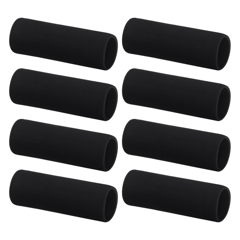 8Pcs Durable Sponge Cane Handle Padded Grip Covers Black for Walker Support
