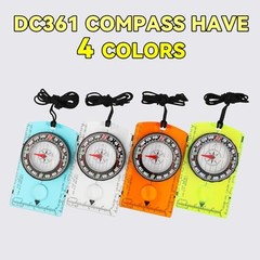 Compass Hiking Survival, Wilderness Survival Compass for Kids- Magnetic orange