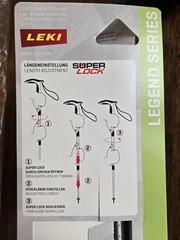 LEKI Super Micro Aluminum Adjustable Lightweight Walking Cane BRAND NEW