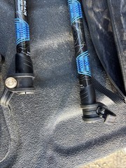 Cascade Mountain Tech CMT Carbon Fiber Hiking Trekking Poles Cork Grip 2 Poles