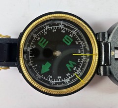 Engineer Directional Lensatic Compass – Black w/Magnifier lens