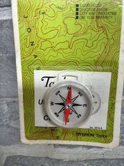 Pocket Compass Taylor Instrument 2915 Camping Hiking Vintage Made In USA Manual