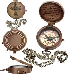 Religious Gift Be Strong Compass Graduation Gift Baptism Gift Communion Compass
