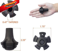 Monfasye Trekking Poles Tips, Rubber Hiking Sticks End Caps Large, 6 Pieces