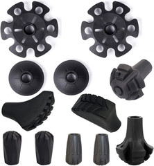 Trekking Pole Accessories Extra Thick and Wear Resisting Rubber Tips Snow Suppor