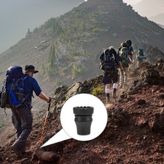 Trekking Pole Tips Replacement Protectors 2Pack Rubber for Hiking 1.9X1.5X1.5in
