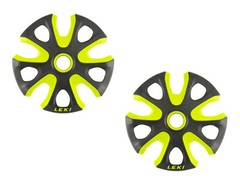 Leki Big Mountain Basket – Touring Plates (Snow Plates) – Ø 95 mm – 1 Pair Yellow