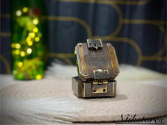Brass Brunton Compass: Kelvin & Hughes London 1917 Surveying Tool