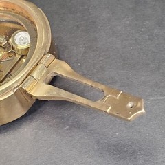Essex Brass Compass Model 42433 Mirror Sine Chart 3″ W/Original Box *READ*