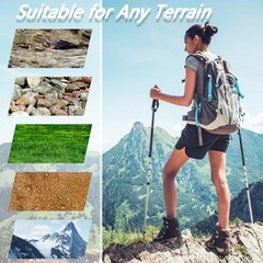 Rubber Trekking Pole Tips 4pcs Walking Hiking Stick Tips Universal Carbide Tips