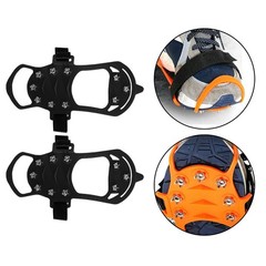 Slip Resistant 10 Tooth Ice Cleats for Hiking Climbing Outdoor Footwear