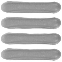 4Pcs Comfortable Grey Soft Tpr Crutch Underarm Pad Replacement Accessories
