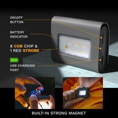 innofox Running Light, 2Pack Reflective Gear for Runners, cool black