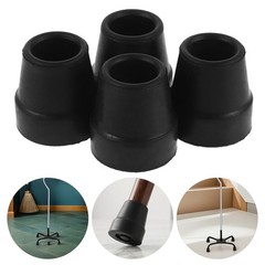 6pcs Quad Cane Replacement Tips -16mm Rubber Walking Stick Bottom Feet –