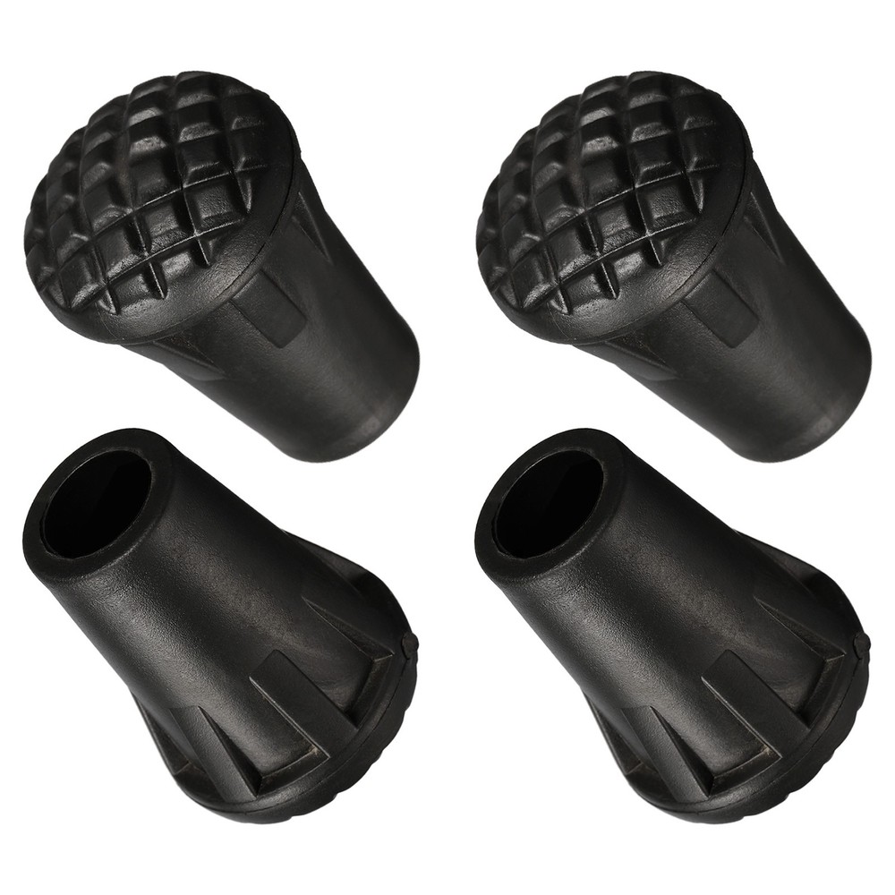 4 x Trekking Pole Tips Walking Stick Climbing Ski Cane Caps Ends Tip Protectors