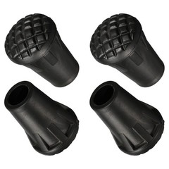 4 x Trekking Pole Tips Walking Stick Climbing Ski Cane Caps Ends Tip Protectors